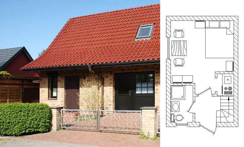 Eingangsbereich mit Grundriss